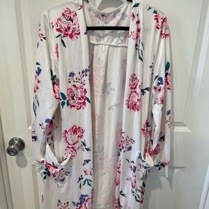 Floral Print Women's Kimono